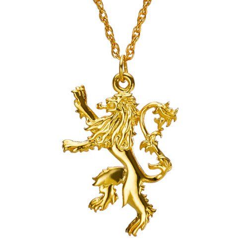 Game of Thrones Sterling Silver GP Lannister Pendant (Parallel Import)