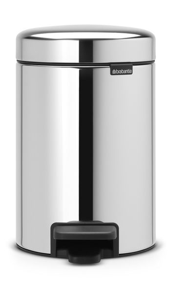Brabantia - New Icon Pedal Bin - 3 Litre Brilliant Steel