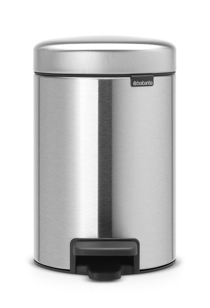 Brabantia - New Icon Pedal Bin - 3 Litre Matt Steel