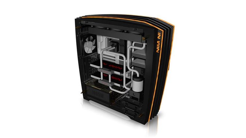 In Win CA02 H-Frame2 + 1065W Open Frame Chassis - Yellow