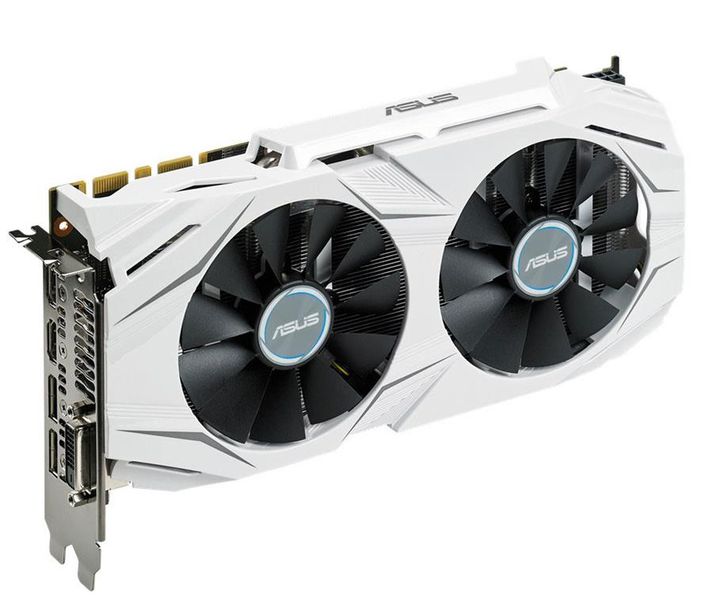 Asus Gtx1070 White Graphics Card + Dual Fan-Oc