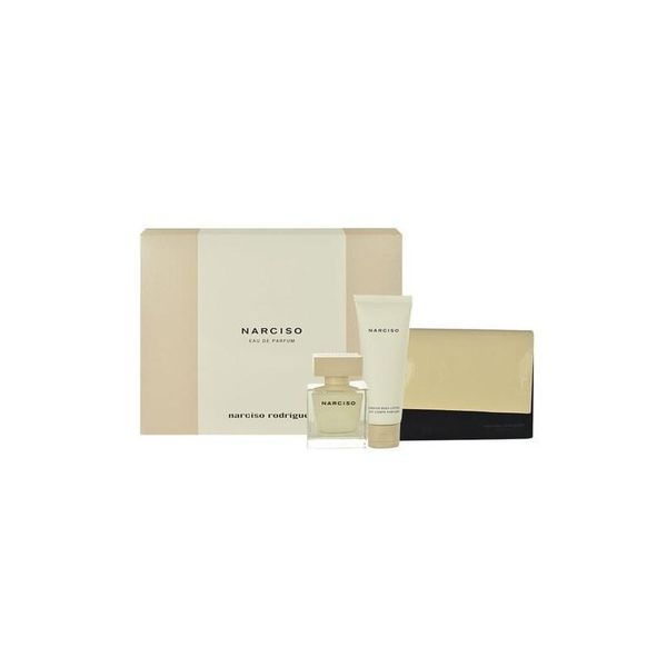 Narciso Roderiguez Narciso Eau de Parfum Gift Set for Her - 50ml EDP + 75ml Body Lotion + Pouch