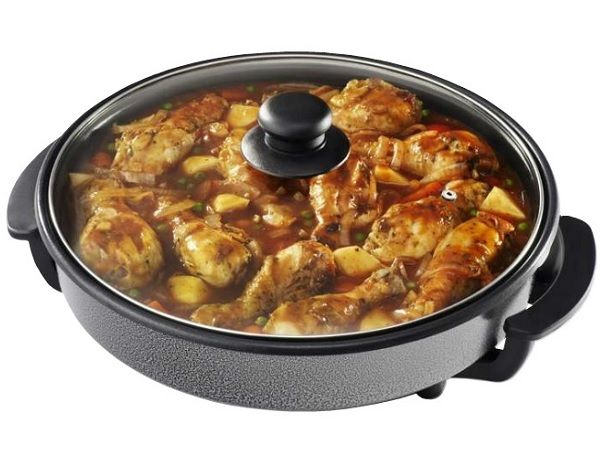 Pineware 40cm Round Electric Frying Pan 4.5L