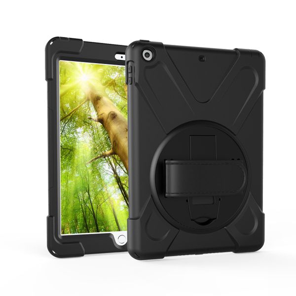 TUFF-LUV Armour Jack Case and Stand for Apple iPad (2017) - Black