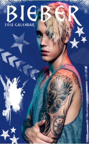 Justin Bieber 2018 Calendar Unofficial (Parallel Import)