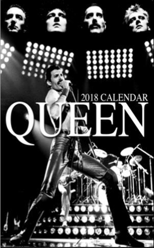 Queen 2018 Calendar Unofficial (Parallel Import)