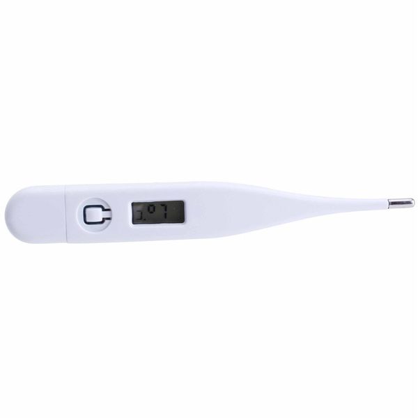 Digital Thermometer with LCD Display - White