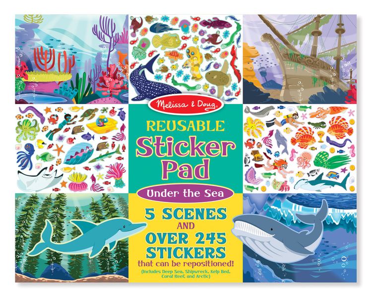 Melissa &amp; Doug Reusable Sticker Pad - Under The Sea