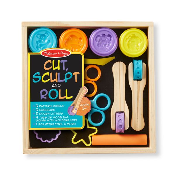 Melissa &amp; Doug Cut, Sculpt &amp; Roll Clay Play Set
