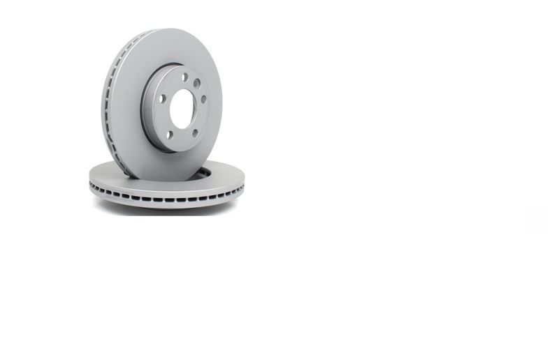 Original Volkswagen Economy range front brake disc set for T5 and T6 TDI buses/Caravelle .