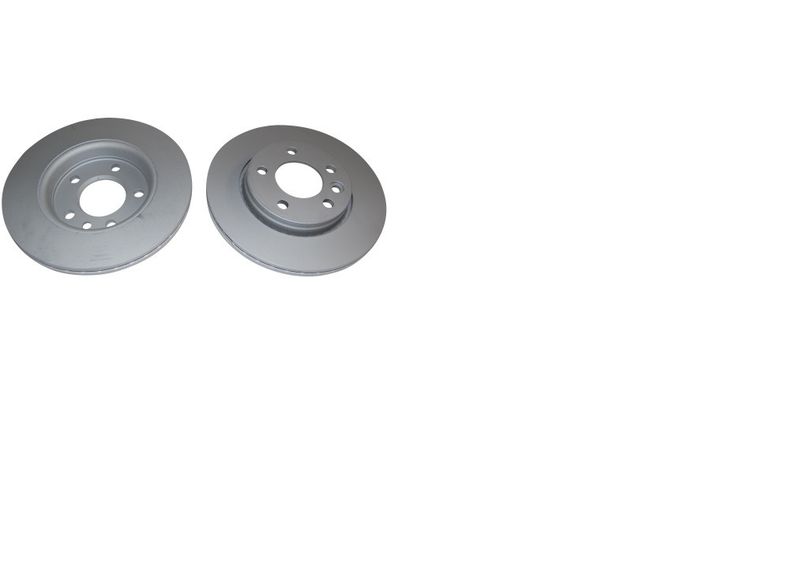 Original Volkswagen Economy range front brake disc set for T5 and T6 TDI buses.