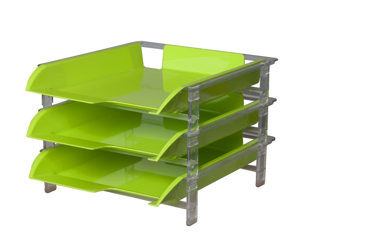 Bantex Vision Letter Tray Set Lime Green In South Bantex Vision Letter Tray Set Lime Green Loading Zoom
