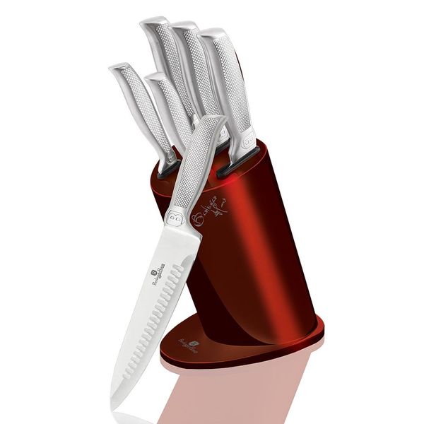 Berlinger Haus Knife Set With Stand - Gold