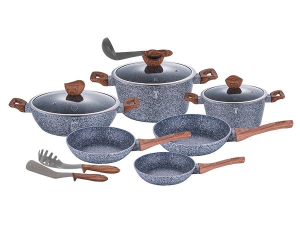 Berlinger Haus 12 Piece Marble Coating Cookware Set - Forest Line