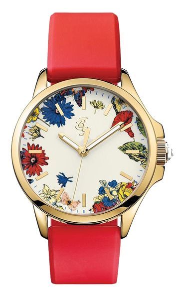 Bad Girl Sienna Analogue Ladies Watch - Rose Gold and Red