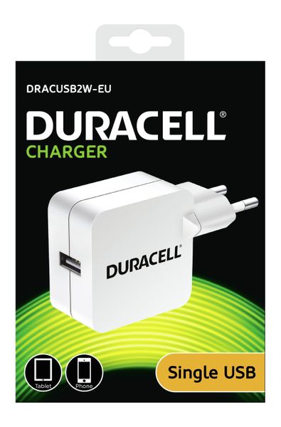 Duracell Wall Charger 2.4A - White