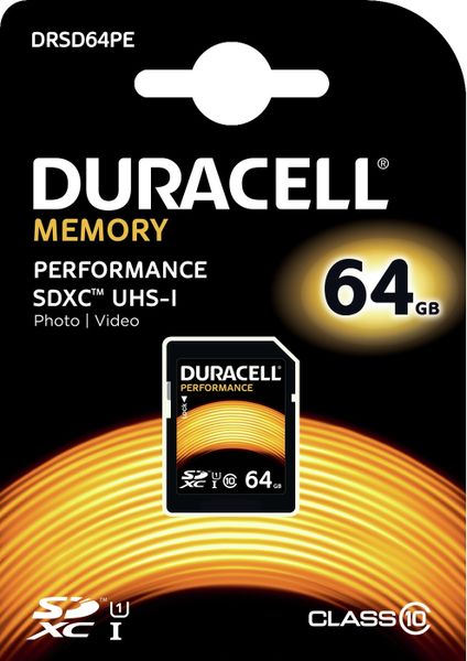Duracell 64GB Memory Card SDHC Class 10 UHS-I