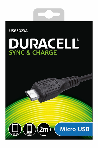 Duracell Micro USB Cable 2m