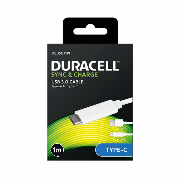 Duracell Type A/Type C Cable 1m