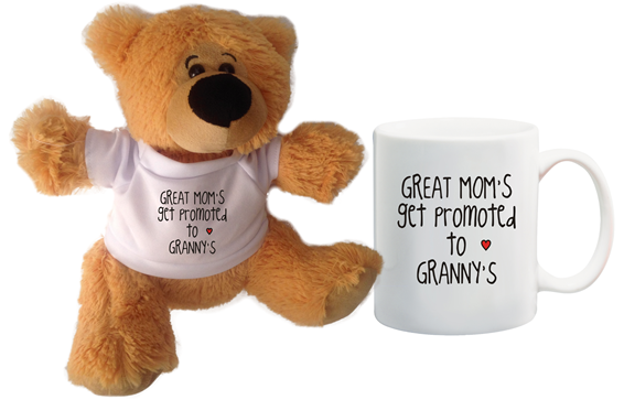 Great Moms Promotion to Grandads Teddy Bear &amp; Mug Combo