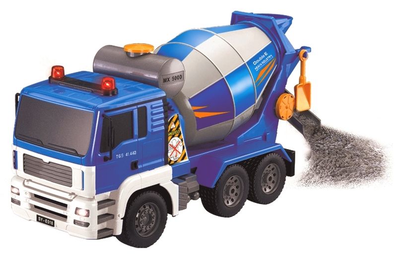 R/C 1/20 2.4GHz 4WD Concrete Mixer Truck (39cm long) w/Battery &amp; Charger