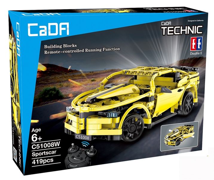 CaDA Tech Remote Control Sportscar - 419-Piece