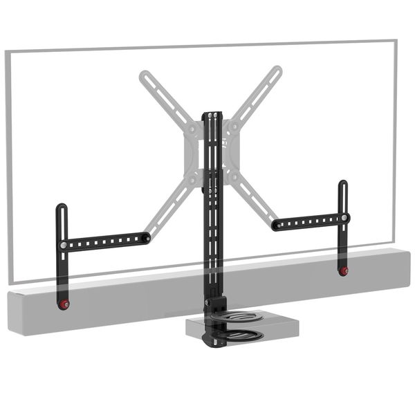 Barkan Universal A/V Shelf + Soundbar Mount - 2 In 1 (BRAE850B)