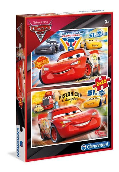 Disney Pixar Cars 3 Puzzle - 2 X 20 Piece