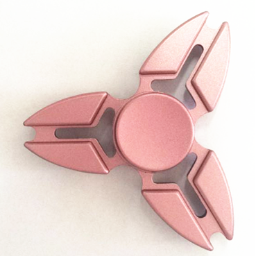 Aluminium Blade Tri Fidget Spinner - Pink