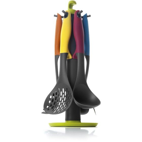 Ibili Colourful 6piece Utensil Set &amp; Stand