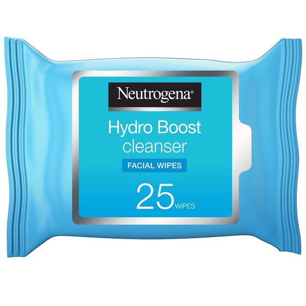 Neutrogena, Cleansing Wipes, Hydro Boost Cleansing, Face, Pack of 25 wipes