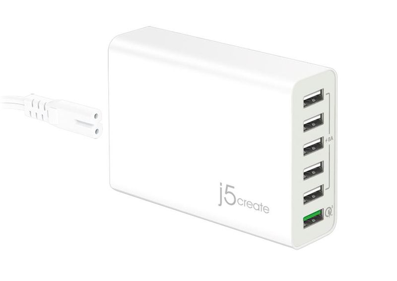 J5 Create JUP60 5+1x Q.C USB Charger