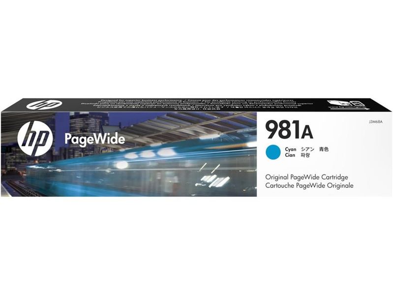 HP Original # 981A Cyan Original PageWide Cartridge