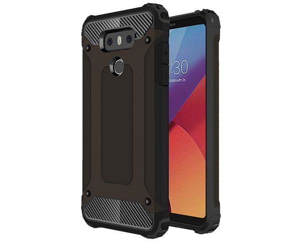 Shockproof Armor Hard Protective Case For LG G6 - Silver