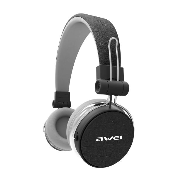 Awei A700BL Wireless Bluetooth Headphones with Detachable Cable &amp; Mic - Black