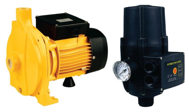 Pro-Pumps Booster Set: 0.75KW Centrifugal Flow Pump 95L/min + Auto Pump Control &amp; Pressure Flow Switch