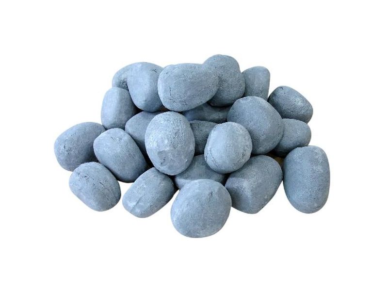 1green Ceramic Pebbles for Bio-Ethanol Fireplace - Grey