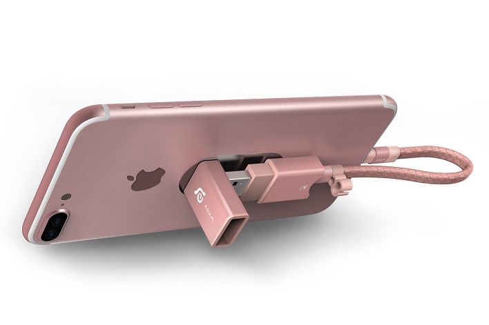 Adam Elements iKlips Lightning USB 2-in-1 microSD Card Reader - 64GB