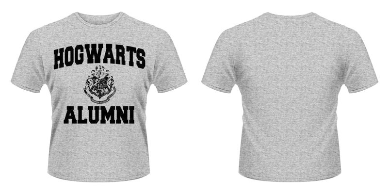Harry Potter Alumni T-Shirt - Grey (Size: XX - Large - Parallel Import)