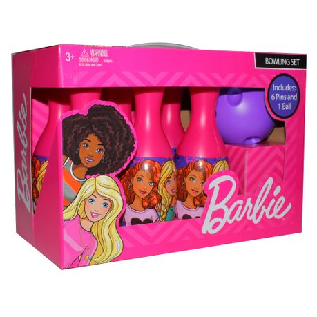 barbie bowling set