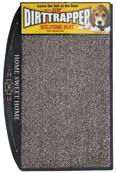 Dirttrapper Original Indoor Home Sweet Home Doormat 75cm x 45cm - Mocha