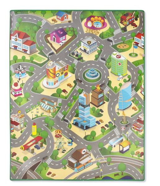Rollmatz City Map Playmat - Small - 100cm x 120cm