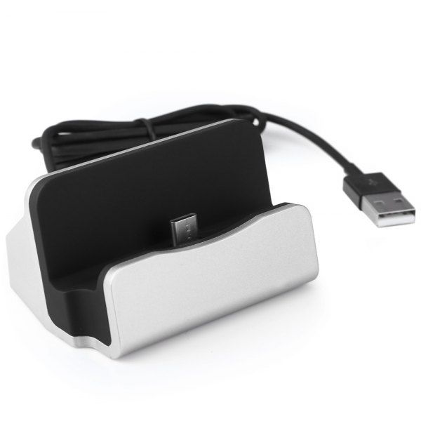 Charge &amp; Sync Docks Type C - Silver