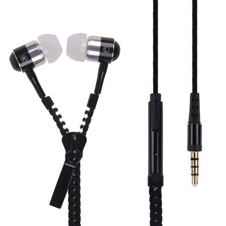 Zipper earbuds discount