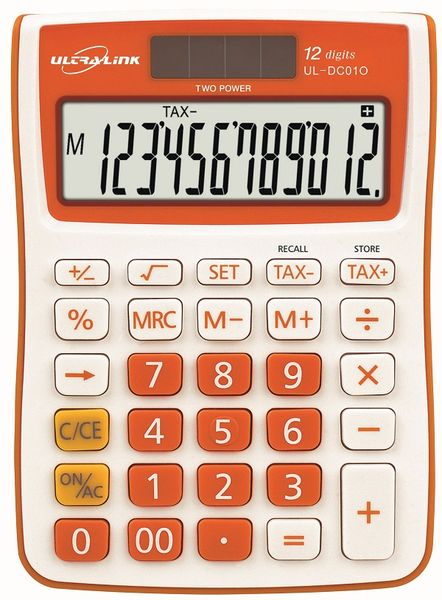 Link 12 Digit Tax Calculator - Orange image