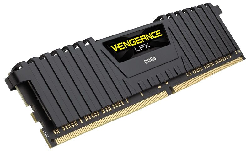 Corsair Vengeance LPX 16GB (2x8GB) DDR4 DRAM 2400MHz C14 Memory Kit - Black