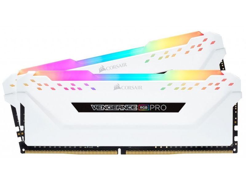 Corsair Vengeance RGB 16GB (2x8GB) DDR4 DRAM 3000MHz C15 Memory Kit (white)