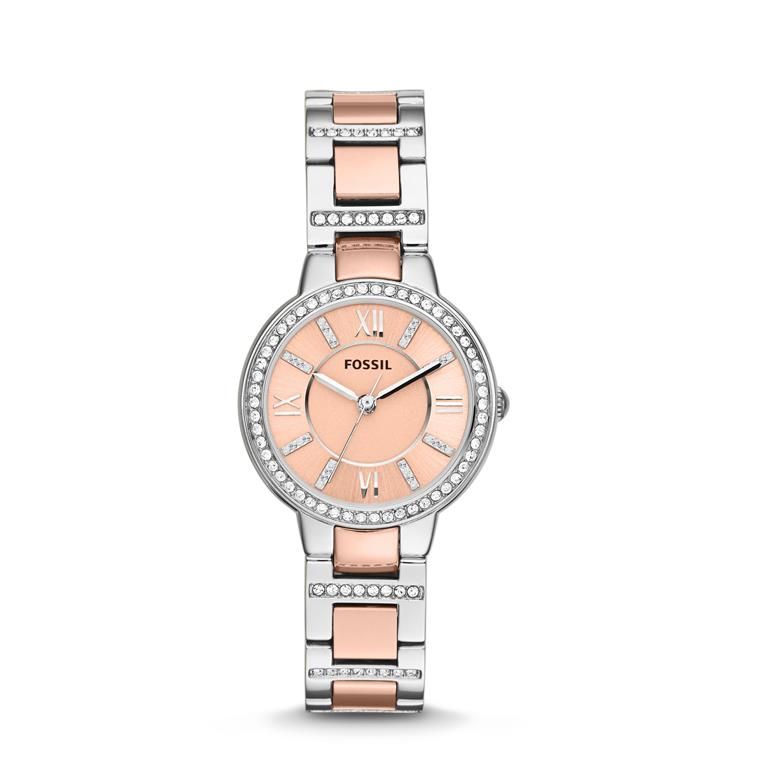 Fossil Ladies Virginia Multi Stainless Steel Strap Watch - ES3405 ...