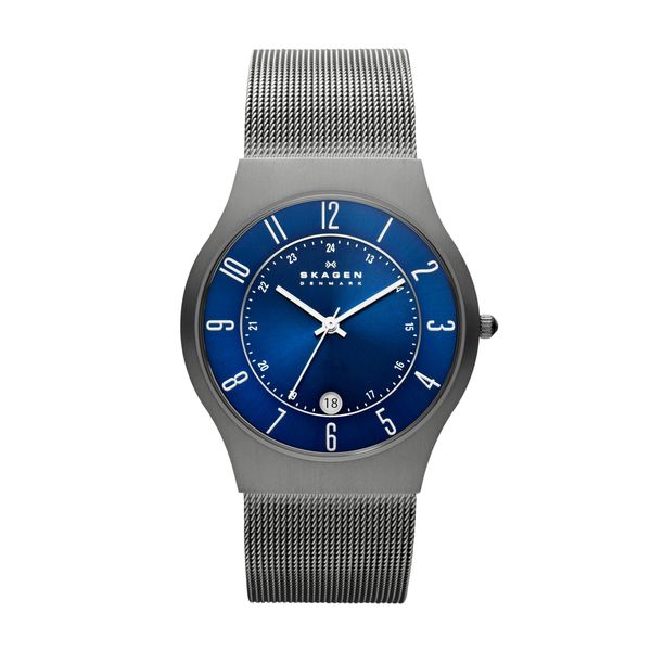 Skagen Men's Grenen Grey Stainless Steel Strap Watch - 233XLTTN
