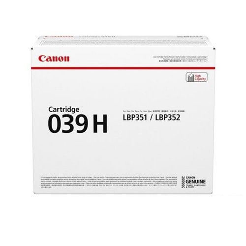 Canon 039H High Yield Black Laser Toner Cartridge